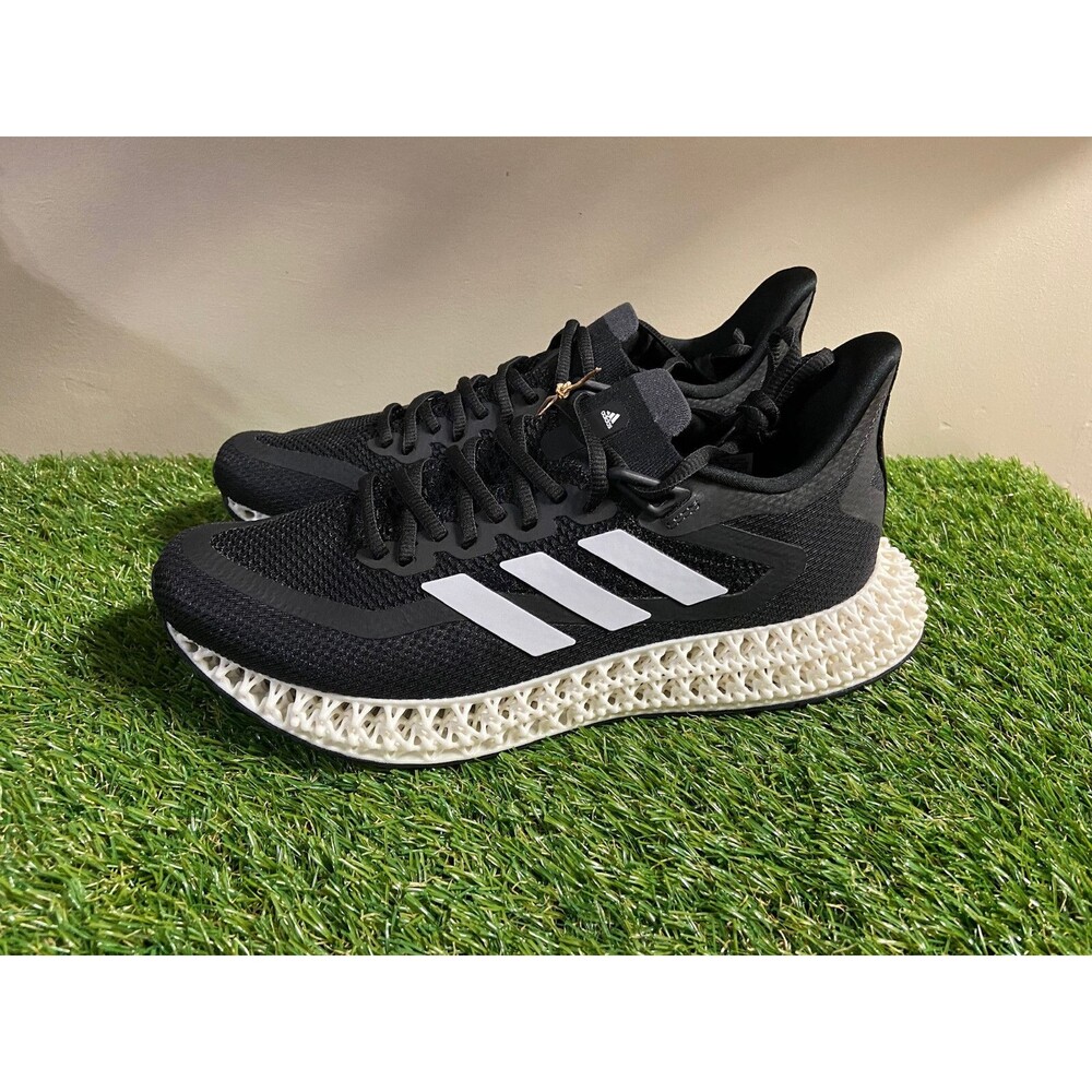 Men’s Size 11.5 Adidas 4D FWD 2 Black White Carbon Running Shoes GX9249 NEW